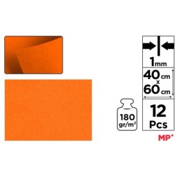 Fieltro 40x60cm color naranja