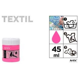 Pintura textil rosa 45 ml