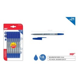 Boligrafos azul punta 1.0mm