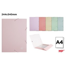 Carpeta carton color pastel