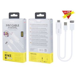 Cable 3 en 1 iphone/micro...