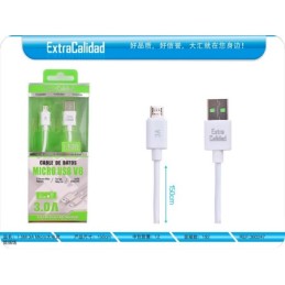 Cable micro usb 1.5m 3a