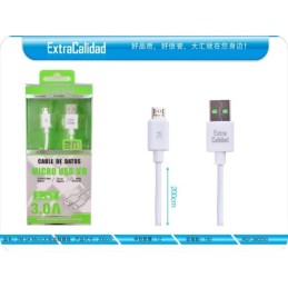 Cable micro usb 2m 3a