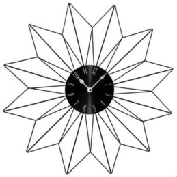 Reloj estrella de metal negro