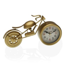 Reloj sobremesa moto dorado