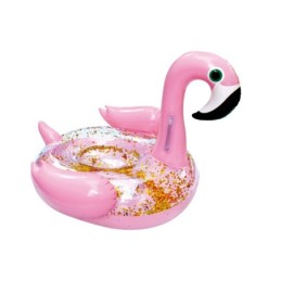 Figura flamingo purpurina...