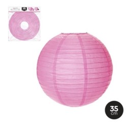 Lámpara papel esfera rosa...