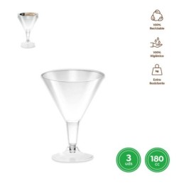Copa cocktail transparente...
