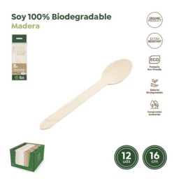 Cuchara biodegradable...