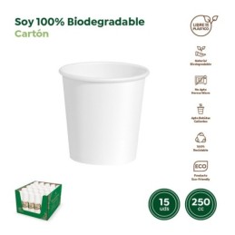 Vaso cartón biodegradable...