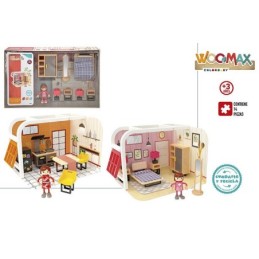Woomax-casa madera/plastico c