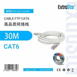 Cable de red ftp cat6 30...