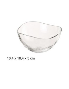 Bowl flor vidrio 10.4x10.4x5cm
