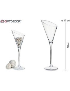 Copa cristal martini cortada