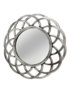 Espejo circular plata...