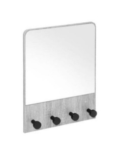Espejo de pared madera gris