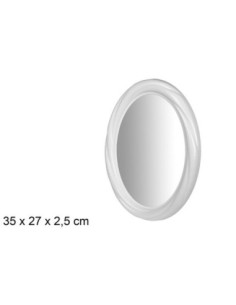 Espejo ovalado blanco  35cm