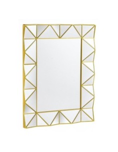 Espejo triangulos dorado 70 cm