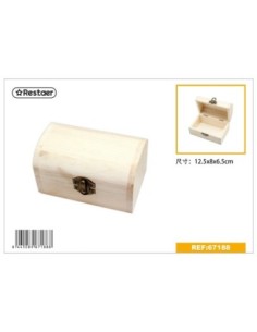 Caja de madera 12.5*8*6.5cm