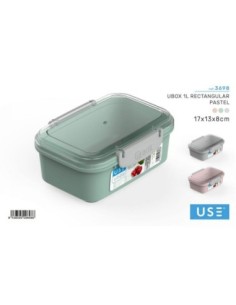 Ubox 1l rectangular pastel